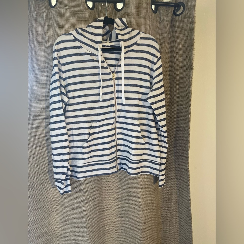 Nautical zip up hoodie